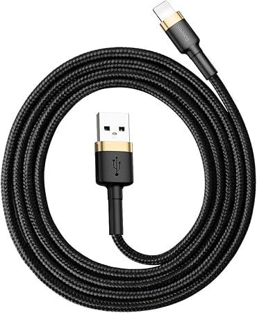 كابل شاحن USB الى لايتنينج كافول لايفون يدعم شحن سريع متوافق مع ايفون 1 متر، 2.4 امبير