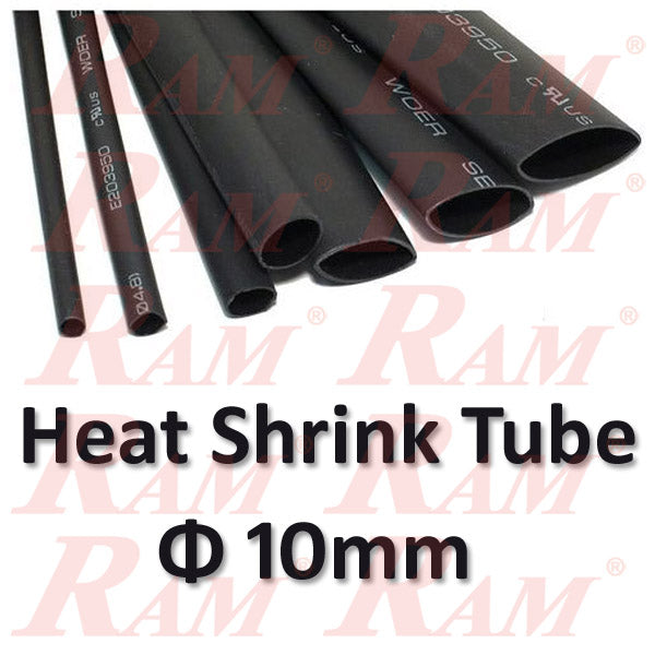 Heat Shrink Φ 10mm - 1 Meter هيت شرينك مكرونة حراري للعزل قطر 10 ملم