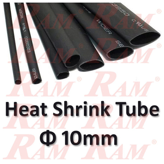 Heat Shrink Φ 10mm - 1 Meter هيت شرينك مكرونة حراري للعزل قطر 10 ملم